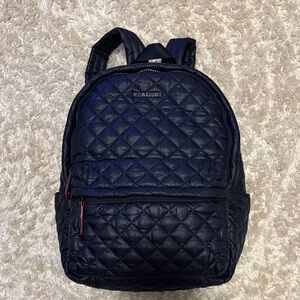 MZ Wallace Black Small Quilted Backpack